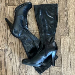 Miss Bisou faux leather heeled boots